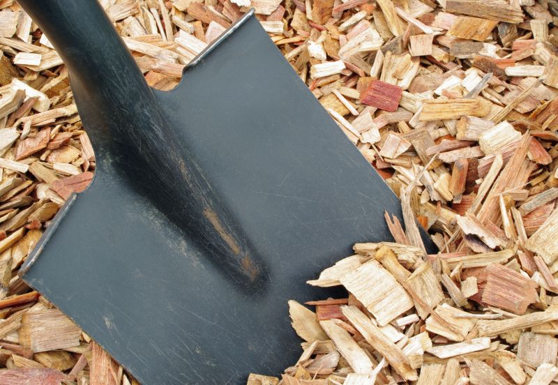 Black Mulch Installation