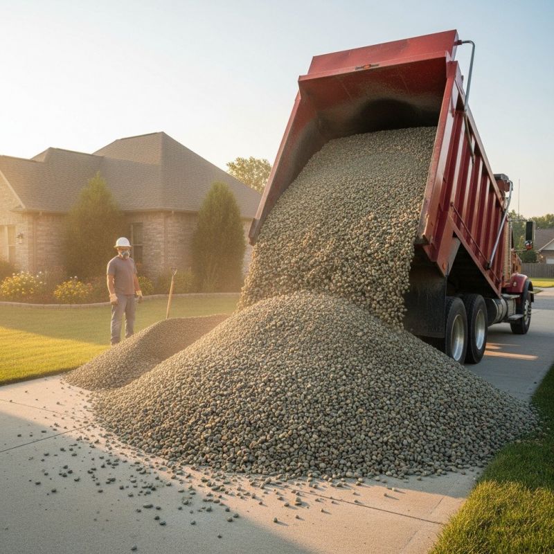 Decorative Gravel Delivery detail