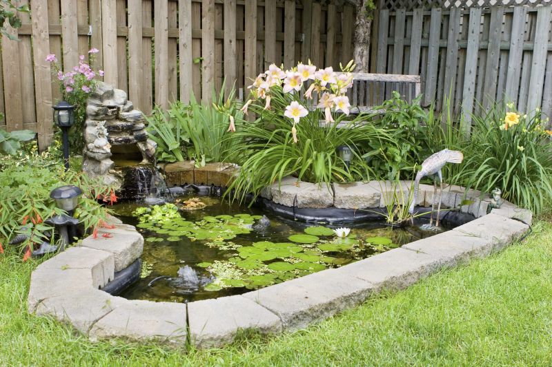 Pond Waterfall Installation detail