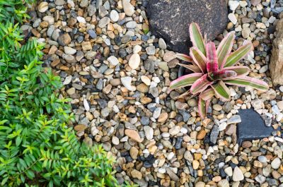 Pea Stone Installation