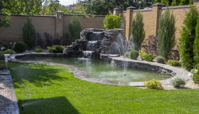Pond Waterfall Construction
