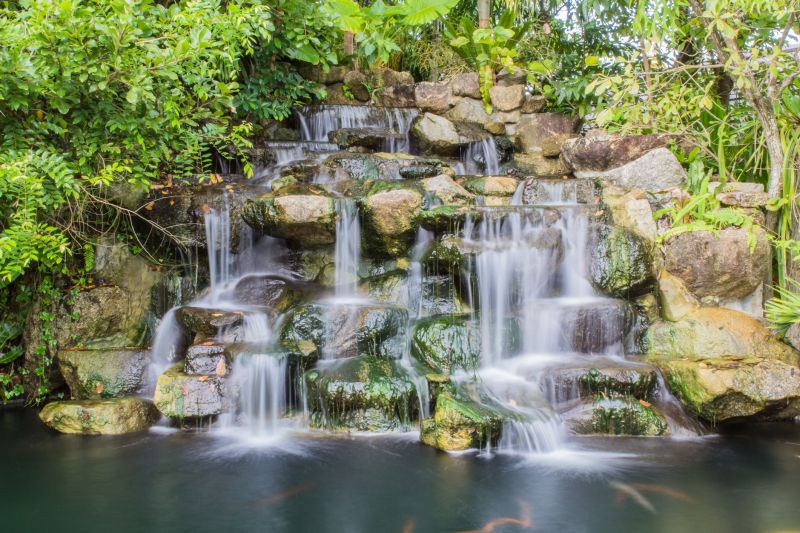 Pond Waterfall Installation