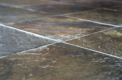 River Stone Installation