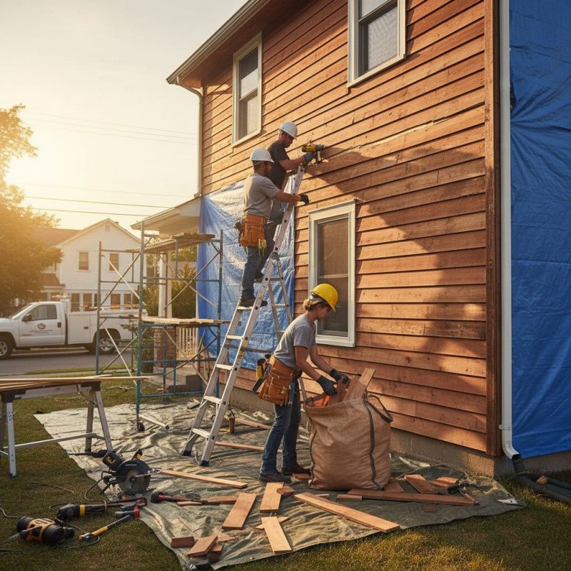 Hardwood Siding Installation