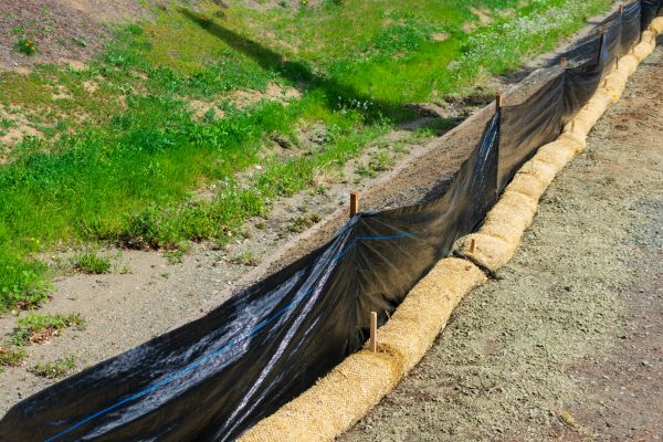 Straw Wattle Installation in Duluth